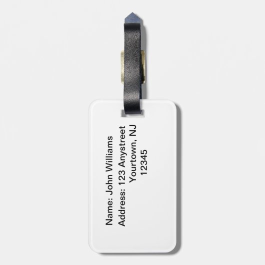 Autumn Whitetail Buck Bagagelabel (Achterkant verticaal)