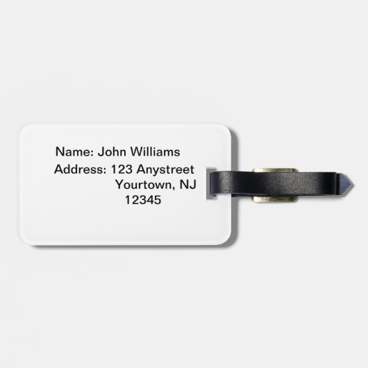 Autumn Whitetail Buck Bagagelabel (Achterkant horizontaal)