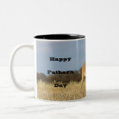 Autumn Whitetail Buck Tweekleurige Koffiemok (Links)