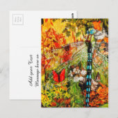Autumn Wild Forest Dragon Fly Briefkaart (Voorkant / Achterkant)