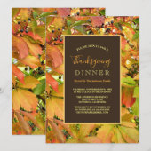 Autumn wild grapevine leaves Thanksgiving Kaart (Voorkant / Achterkant)