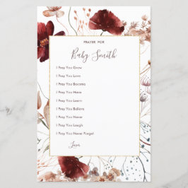 Autumn Wildbloemen gebeden voor Baby