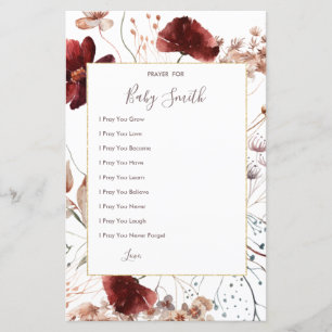 Autumn Wildbloemen gebeden voor Baby