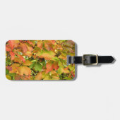 Autumn wilde wijnstokbladeren bagagelabel (Voorkant horizontaal)