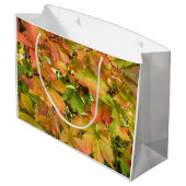 Autumn wilde wijnstokbladeren groot cadeauzakje (Achterkant Gekanteld)