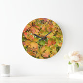 Autumn wilde wijnstokbladeren grote klok (Huis)