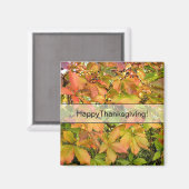 Autumn wilde wijnstokbladeren magneet (Voorkant / Achterkant)