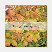 Autumn wilde wijnstokbladeren magneet (Voorkant)