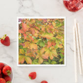 Autumn wilde wijnstokbladeren servet (Insitu)