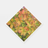 Autumn wilde wijnstokbladeren servet (Hoek)