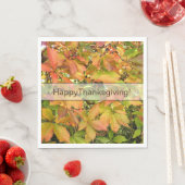 Autumn wilde wijnstokbladeren servet (Insitu)