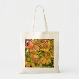 Autumn wilde wijnstokbladeren tote bag