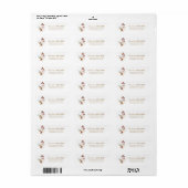 Autumn Wildflower Bouquet Return Address Label (Full Sheet)