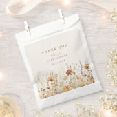 Autumn Wildflower Field Baby shower Bedankzakje (Geknipt)