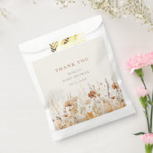 Autumn Wildflower Field Baby shower Bedankzakje (Gezegeld)