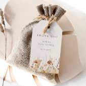 Autumn Wildflower Field Baby shower Cadeaulabel