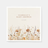 Autumn Wildflower Field Baby shower Servet (Voorkant)