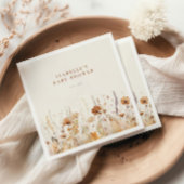 Autumn Wildflower Field Baby shower Servet