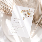 Autumn Wildflower Wedding Uitnodiging