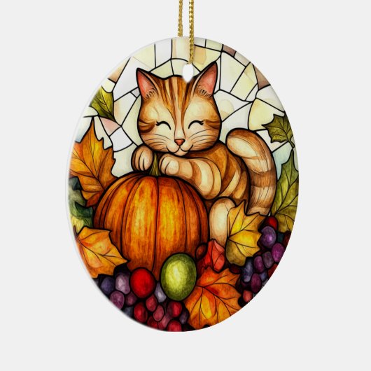 Autumn Wildlife Keramisch Ornament (Rechts)