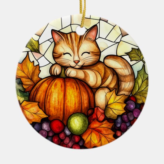 Autumn Wildlife Keramisch Ornament (Voorkant)