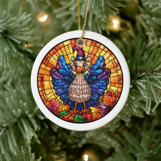 Autumn Wildlife Keramisch Ornament (Boom)