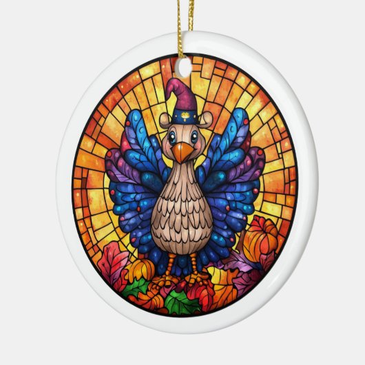 Autumn Wildlife Keramisch Ornament (Links)