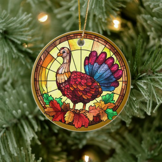 Autumn Wildlife Keramisch Ornament (Boom)