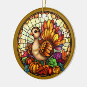 Autumn Wildlife Keramisch Ornament (Links)