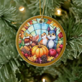Autumn Wildlife Keramisch Ornament
