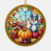 Autumn Wildlife Keramisch Ornament (Voorkant)