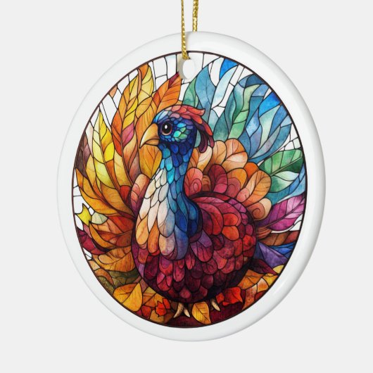 Autumn Wildlife Keramisch Ornament (Links)
