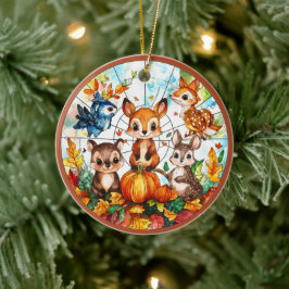 Autumn Wildlife Keramisch Ornament