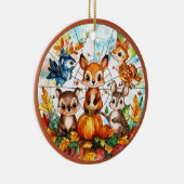 Autumn Wildlife Keramisch Ornament (Rechts)