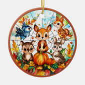 Autumn Wildlife Keramisch Ornament (Voorkant)