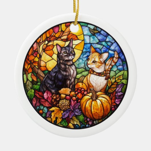 Autumn Wildlife Keramisch Ornament (Voorkant)
