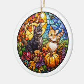 Autumn Wildlife Keramisch Ornament (Links)