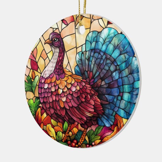 Autumn Wildlife Keramisch Ornament (Links)