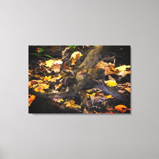 Autumn Wildlife Portrait Canvas Afdruk (Voorkant)