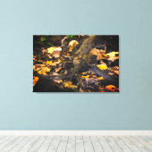 Autumn Wildlife Portrait Canvas Afdruk (Insitu (Houten vloer))