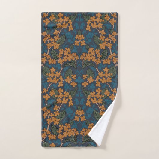Autumn William Morris Style Pattern Bad Handdoek (Handdoek)