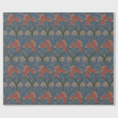 Autumn William Morris Style Pattern Cadeaupapier (Vlak)