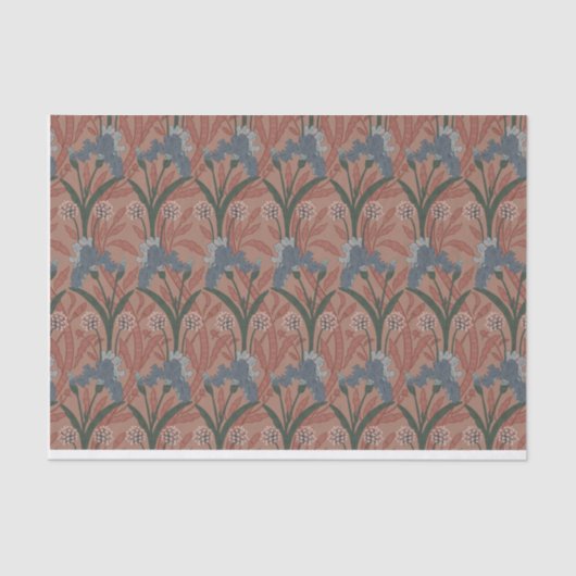 Autumn William Morris Style Pattern Tissuepapier (Voorkant)