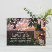 Autumn Wine Barrel Rustic Vineyard Vrijgezellenfee Kaart (Staand voorkant)