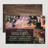 Autumn Wine Barrel Rustic Vineyard Vrijgezellenfee Kaart (Voorkant / Achterkant)