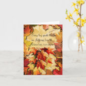 Autumn Wishes Note Kaart (Gele Bloem)