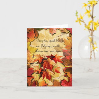 Autumn Wishes Note Kaart