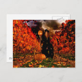 Autumn Witch Briefkaart (Voorkant / Achterkant)