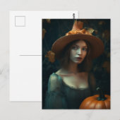 Autumn Witch Briefkaart (Voorkant / Achterkant)