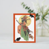 Autumn Witch Briefkaart (Staand voorkant)